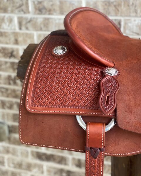 Lejon 35mm Braided Aniline Saddle Leather Clubhouse main image 1