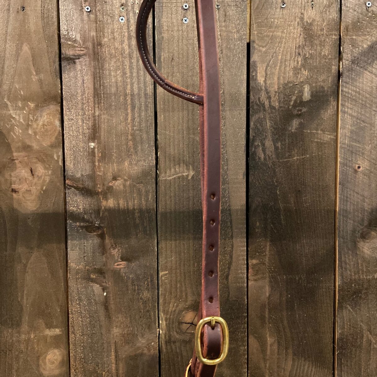 Saddle House Rolled Leather Romel Reins With Rawhide Buttons The