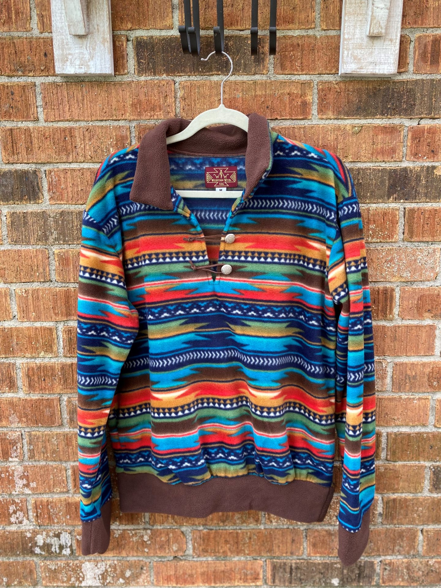 Western Wits Pullover - Serape Sunset - The Saddle House