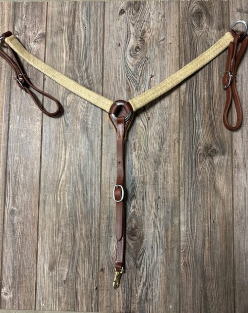 Braided Rawhide Breast Collar- Saddle House - The Saddle House