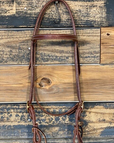 5/8" Doubled and Stitched Browband Headstall