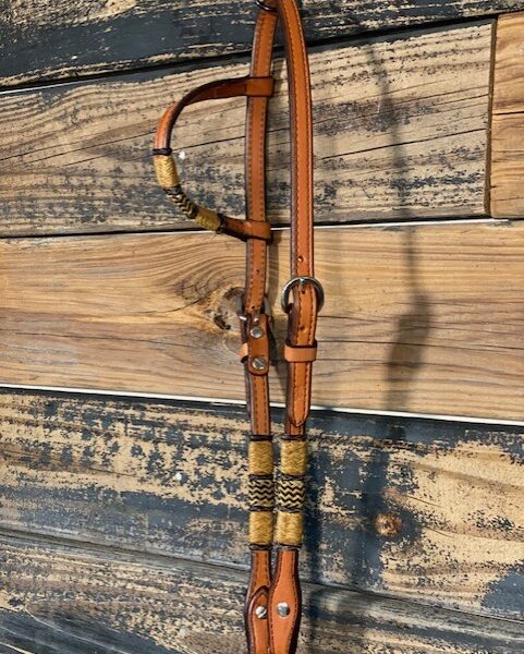 Slide Ear Headstall w/ Rawhide